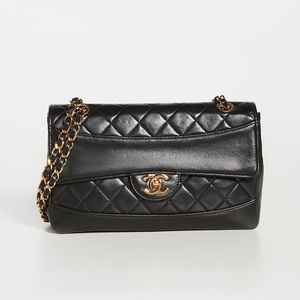 RESERVED CHANEL CC Quilted Double Chain Medium Flap Bag